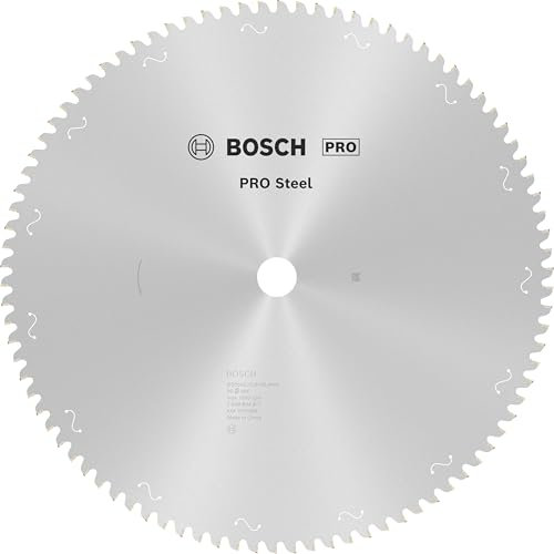 Bosch 1x PRO Steel Kreissägeblätter für kabelgebundene Kapp- und Gehrungssägen (für Stahl, Ø mm, Professional Zubehör Gehrungssäge)