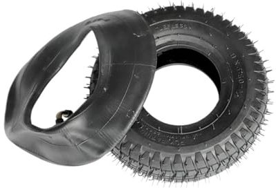 HLAQHL 9-Zoll-Reifen 9x3.50-4 Pneumatische Innen- und Außenreifen Elektro-Dreirad Senioren-Scooter Elektro-Fahrrad-Scooter-Rad-Zubehör(1sets)