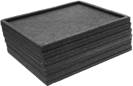 ibasenice Felt Puzzle Sorting Tray Multifunctional Puzzle Board Organizer 1000 Pieces Deep Grey 30x24cm Set of 6 Reusable Beads Storage and Hobbyists