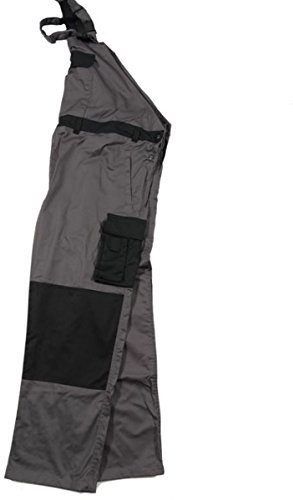 Marc & Mark Salopette de travail grande taille pour homme, anthracite, 5XL grande taille
