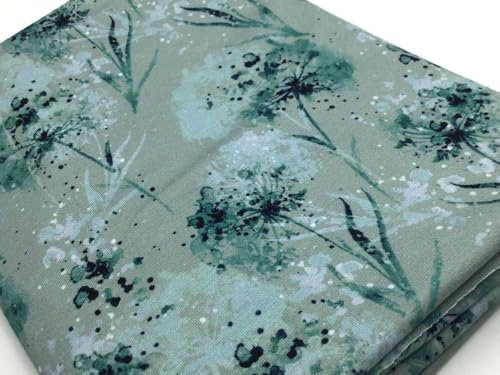 Jersey Viskose Viskosejersey PUSTEBLUMEN | 2 Farben | Digitaldruck | Ökotex | ab 50 cm | Meterware (altgrün)