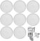 8 Pack Cafetiere Filter Mesh Screen,French Coffee Press Replacement Filter,Stainless Steel Filter Mesh for 8 Cup/ 34 Oz/ 1000 ml Coffee Tea Makers