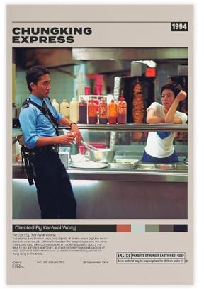 GJHTQLP Chungking Express 2 Filmposter, Leinwand, Poster, Schlafzimmer-Dekoration, 30 x 45 cm