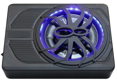 RVIFY 10 Inch RMS120w Car Audio Subwoofer Under Seat DC12v Amplified Car Subwoofer With Amplifier Audio System