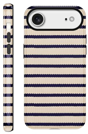 Yirlbey Gestreift Sommer Handyhülle für iPhone 17 Air Hülle 6,6, Aesthetic Summer Stripes Striped Streifen Muster Design für Mädchen Schutzhülle Zweischichtige Stoßfest Bunt Silikon TPU Case, Stripe