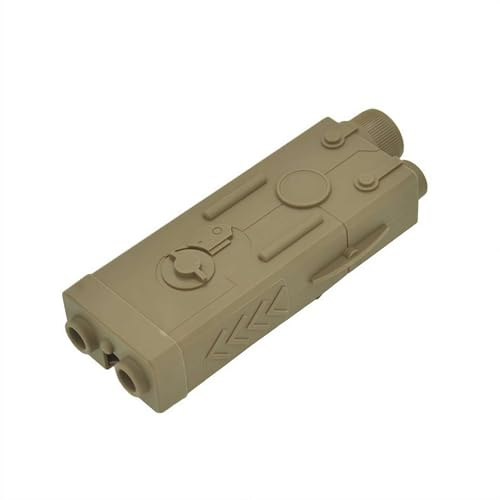 TacticalBattery Storage - Military Hunting Rail Carry 1600-2300 mAh Lithium Ion Battery Case Mounting Case, PEQ Style Dummy Box for Rail Mount (Khaki)