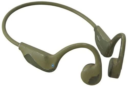 Casque Conduction Osseuse, IPX5 Écouteur Conduction Osseuse Oreilles Ouvertes avec Micro,12 Heures de Jeu Bluetooth V6.0 Étanche Conduction Casque pour Cyclisme,Course à Pied Sport (Camaraderie)
