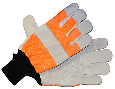 The Handy HP-105M Medium Chainsaw Gloves - Orange