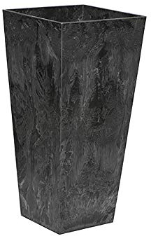 ArtStone 35198.01 Ella Tall Planter, Black, 19.5-inch