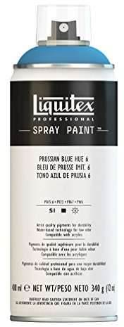 Liquitex Professional Peinture acrylique Aérosol 400 ml Bleu de Prusse 6 Imitation, Unité