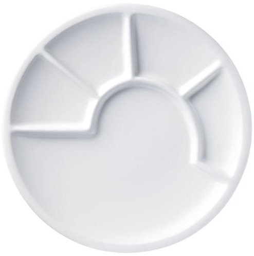 Spring Fondue-Teller, Keramik, weiß, 23 cm (H.Nr. 2696585900)
