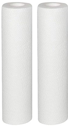 Vyair 2.5 x 10 5 Micron Melt Blown PP, Spun Bonded, Depth Particle Sediment Water Filter Cartridge for Reverse Osmosis to Remove Sand, Silt, Dirt, Rust Also for Aquariums, Pole Window Cleaning (2)