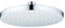 VeeBath RHA002 Beta Round 8-Inch Rain Fall Fixed Shower Head 1/2 Ball Connector, Chrome