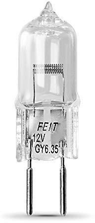 Feit Electric BPQ50T4/RP 50-Watt T4 JC Halogen Bulb with Bi-Pin Base, Clear