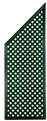 Videx-Abschlusselement Sichtschutzwand Coventry-Diamant, abgeschrägt, grün