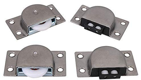 BQLZR Metall Möbel Wandschrank Laufrolle mit Feder beladen Fängen 2pcs