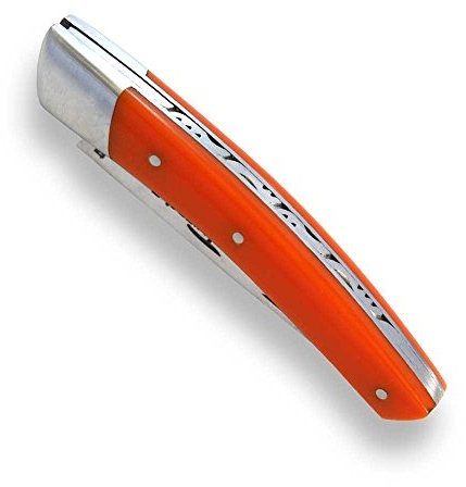 Laguiole Actiforge Le Thiers en pierre d’izmir orange 9 cm