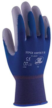 Handschuh Mechanische XL10 Palma PU 3L Nylon blau supercontact BL s-2003 T10