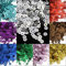 12000 Stk. Pailletten Ø 4mm 10 Farben Set Glatt Rund Perlen für DIY Kleidung und Schmuck, Handwerk Metallic Basteln Sequin Bombe