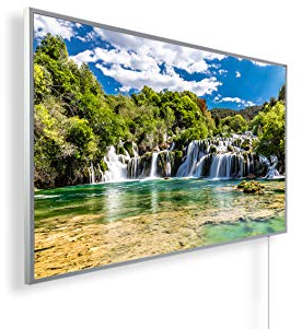 Infrarotheizung mit Bild – Bildmotiv – TÜV SÜD - 1000 Watt Bildheizung - Weißer Rahmen (18. Nationalpark)