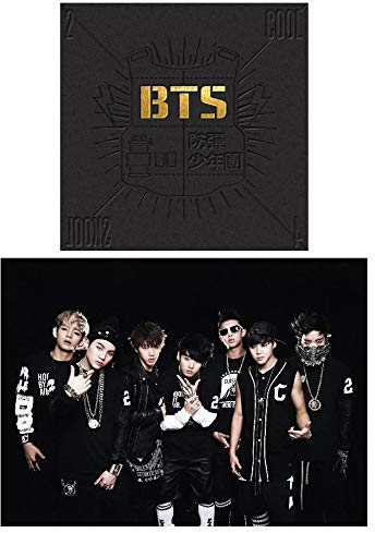 BTS Music [2 Cool 4 Skool] Bangtan Boys Single Album CD + Fotobuch + Extra 4 Fotokarten Set