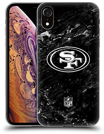Head Case Designs Offizielle NFL Marmor San Francisco 49ers Artwork Gel Handyhülle Hülle [Militärischer Schutzgrad] Kompatibel mit Apple iPhone XR