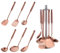 Buyer Star Ustensiles de Cuisine 6 pièces Acier Inoxydable Écumoire Louche Spatule de Cuisine Tourneur à Fente Riz Pasta Server avec Support