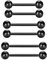 Longita 16G Zungenpiercing Brustwarzenpiercing 14mm 16mm 18mm Stab Chirurgenstahl für Damen Herren Körperschmuck 6 Stück