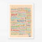 Poster Münsterländer Wörter (30x40 cm)