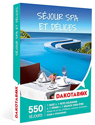 Dakotabox - Coffret cadeau Séjour spa et délices - Idée cadeau - Une nuit avec petit-déjeuner, dîner et séance bien-être pour 2