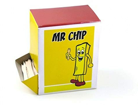 Thali Outlet - 20,000 x Wooden Mr Chip Forks 90mm Biodegradable Single Use Cutlery - Sealed CASE - 20 Boxes of 1000