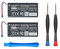 ElecGear 2 x Batteria di ricambio per controller Joy-Con Switch, HAC-006 Batteria agli ioni di litio interna ricaricabile per Nintendo Controller Joy Con Sinistra e Destra con kit di strumenti di
