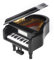 Mini Piano Model 8cm Piano Ornament Musikinstrument Modell Miniatur Piano Tisch Craft Ornament für Weihnachten Geburtstagsgeschenk Musikliebhaber