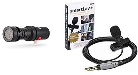 RØDE VideoMic Me-L Micrófono direccional Compacto para teléfono Inteligente para iPhone o iPad con Conector Lightning & SmartLavPlus micrófono de Solapa para teléfono Inteligente
