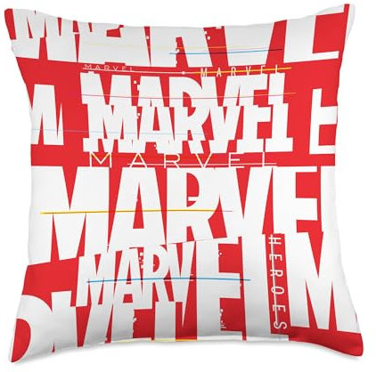 Marvel Logo Remix Throw Pillow, 18x18, Multicolor