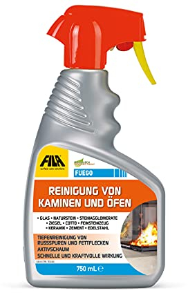 FILA Surface Care Solutions, FUEGO, Reinigung von Kaminen und Öfen entwickelt wurde: Es eignet sich hervorragend zur Entfernung von Ruß und Schmutz aus Verbrennungsfetten, 750ml