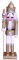 Colcolo 30cm Zarte Hölzerne Nussknacker Ornamente Figuren Weihnachtsdekorationen, Golden