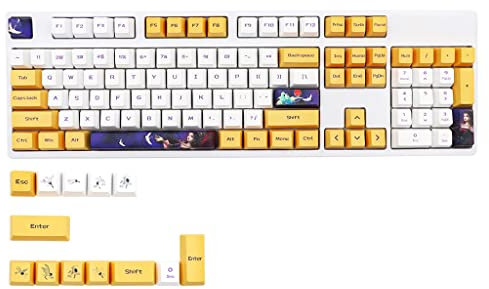 LANCHEN 117 Keys PBT Personalisierte Wang Zhaojun Figure Keycaps OEM Profile Dye Subbed Key Caps für MX Switch IKBC/DURGOD / RK61