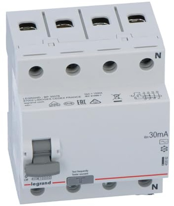 Fehlerstromschutzschalter 4P 25A 0,03A Typ AC P304 RX3 402062 legrand 3245064020626