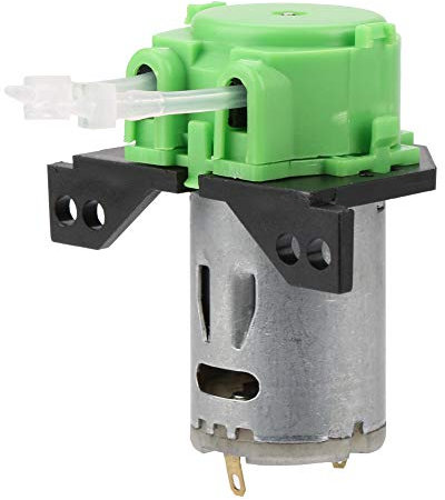 Pompe doseuse péristaltique, pompe doseuse DC12V/24V tête de tube péristaltique bricolage pour analyse chimique de laboratoire d'aquarium(Vert 12v 1 * 3)