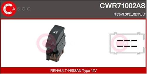 Casco CWR71002AS Schalter Glasheber Renault Group