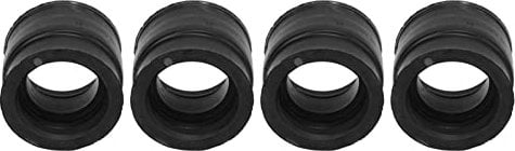 Manicotti per collettore di aspirazione del carburatore, 35 mm a 37 mm, adattatore per collettore di aspirazione del carburatore in gomma nera, resistente ai graffi per moto