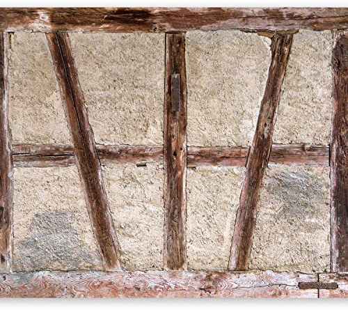 murando - Fototapete Premium-Vlies 350x256cm - Foto Tapete Wohnzimmer Moderne Vliestapete XXL Wandtapete Motivtapeten Bildtapete 3d Effekt Wand Dekoration Flur Beton Abstrakt Holz Tür f-B-0025-a-a