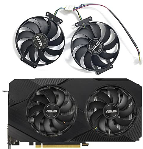 FDC10H12S9-C T129215SU 6PIN RTX 2060 Super GPU Fan for ASUS GTX 1660 1660Ti Dual EVO OC RTX2070 Graphics Card Cooler Fan (FDC10H12S9-C)