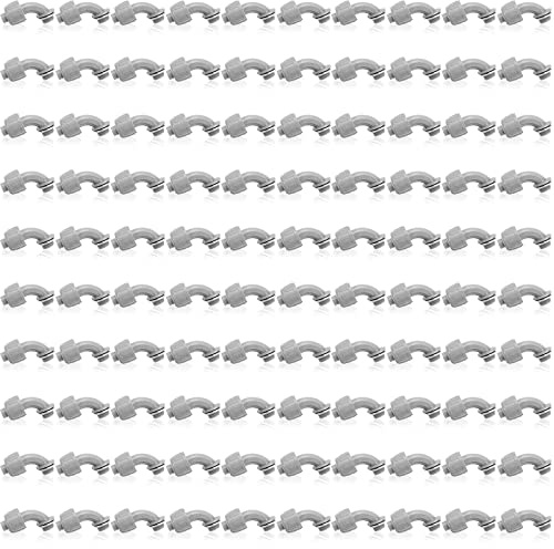 Lot de 100 connecteurs étanches aux liquides flexibles non métalliques pour conduit électrique en PVC à 90 degrés pour la maison, la cuisine, la salle de bain, les outils de tube (1,27 cm)