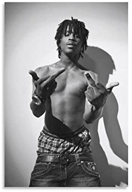 HANYING Chief Keef Cool And Dazzling Art Rapper Poster Wandkunst Poster Scrollen Leinwand Gemälde Bild Wohnzimmer Dekor Zuhause 30 x 45 cm