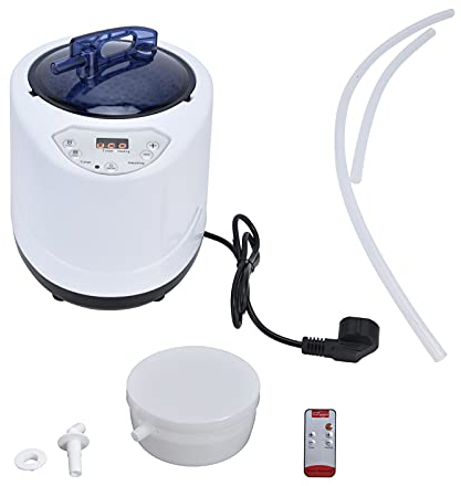 TOPINCN 1000 W Großer Kapazitäts-Haussauna-Dampfgarer, Tragbarer Dampferzeuger, Sauna-Heizgerät, Heim-Spa-Maschine für Körperentgiftung, Sauna-Dampferzeuger (EU-Stecker AC220-240V)