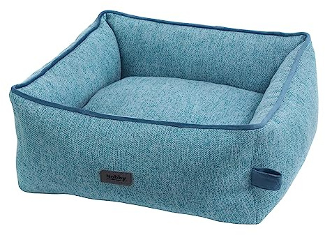 Nobby 61918 Komfortbett eckig LINOU blau L x B x H: 75 x 60 x 23 cm
