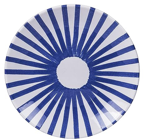Table Passion - Assiette plate Santiago bleu 26 cm (lot de 6)