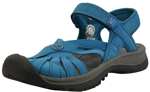 KEEN Women's Rose Casual Puntera Cerrada Sandals, Blue Fjord Drizzle, 6 UK